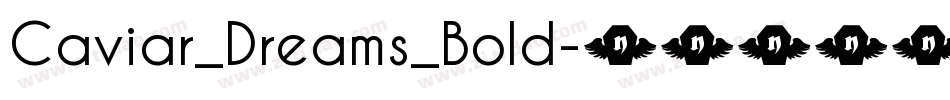 Caviar_Dreams_Bold字体转换