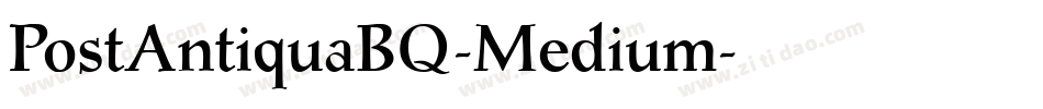 PostAntiquaBQ-Medium字体转换