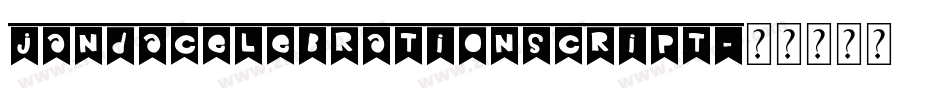 JandaCelebrationScript字体转换