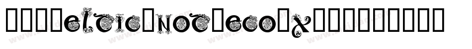 101CelticKnotDeco-x8YR字体转换