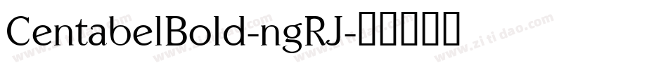 CentabelBold-ngRJ字体转换