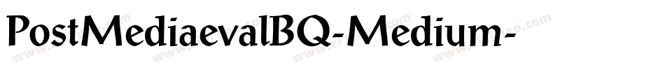 PostMediaevalBQ-Medium字体转换