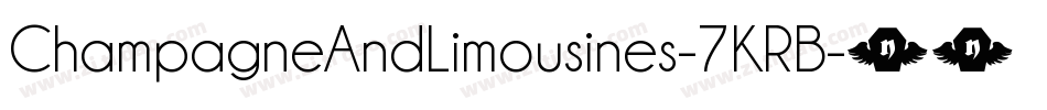 ChampagneAndLimousines-7KRB字体转换