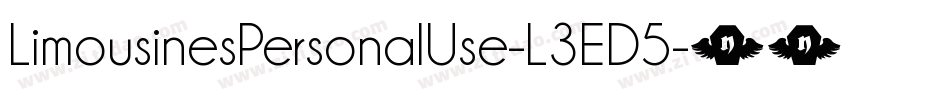 LimousinesPersonalUse-L3ED5字体转换