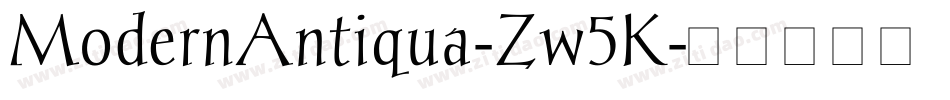 ModernAntiqua-Zw5K字体转换