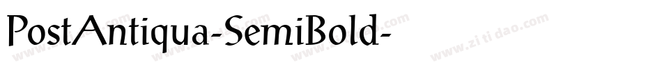 PostAntiqua-SemiBold字体转换