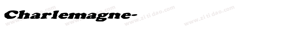 Charlemagne字体转换