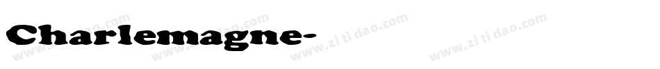 Charlemagne字体转换