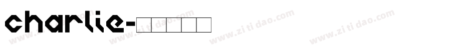 charlie字体转换