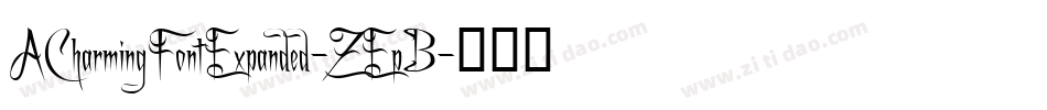 ACharmingFontExpanded-ZEpB字体转换