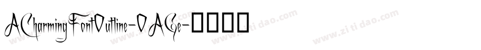 ACharmingFontOutline-OAGe字体转换