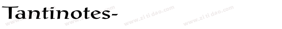 Tantinotes字体转换