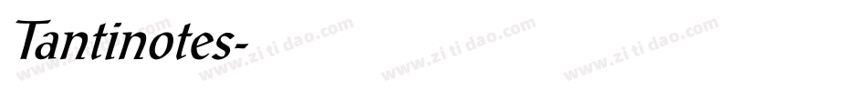 Tantinotes字体转换