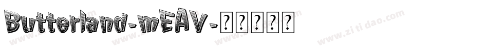 Butterland-mEAV字体转换