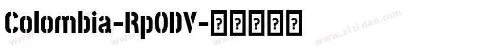 Colombia-Rp0DV字体转换