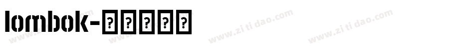 lombok字体转换