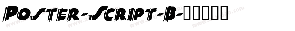 Poster-Script-B字体转换