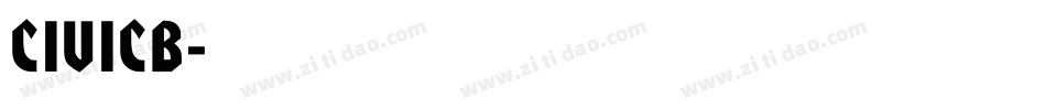 CIVICB字体转换