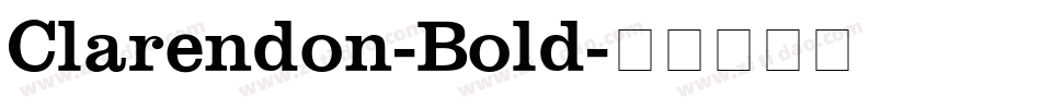 Clarendon-Bold字体转换