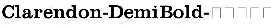Clarendon-DemiBold字体转换