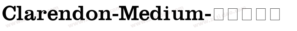 Clarendon-Medium字体转换