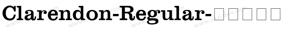 Clarendon-Regular字体转换