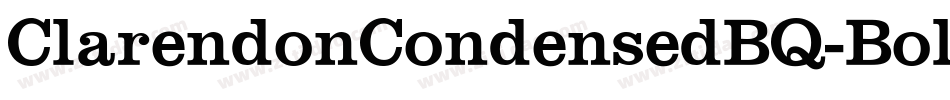 ClarendonCondensedBQ-Bold字体转换