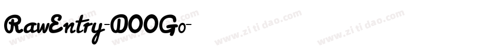 RawEntry-DOOG0字体转换