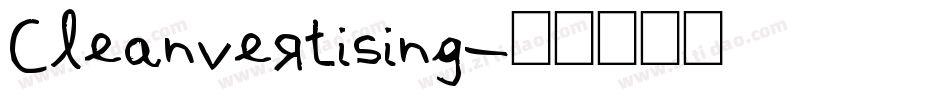 Cleanvertising字体转换