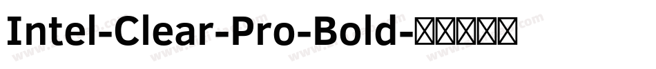 Intel-Clear-Pro-Bold字体转换