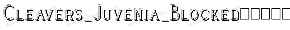 Cleavers_Juvenia_Blocked字体转换