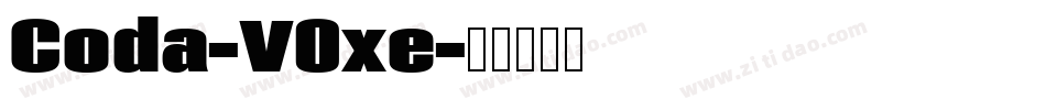 Coda-V0xe字体转换