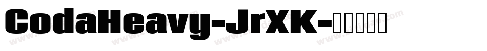 CodaHeavy-JrXK字体转换