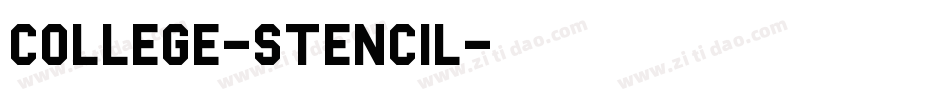College-Stencil字体转换