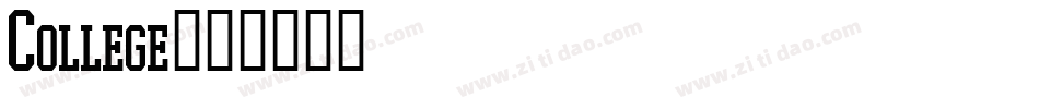 College字体转换