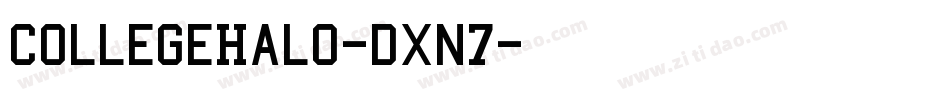 CollegeHalo-dxn7字体转换