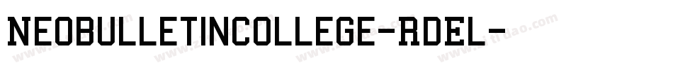 NeobulletinCollege-RdEl字体转换
