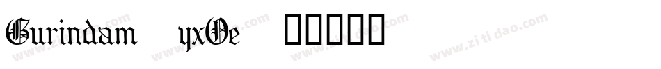 Gurindam-yxOe字体转换
