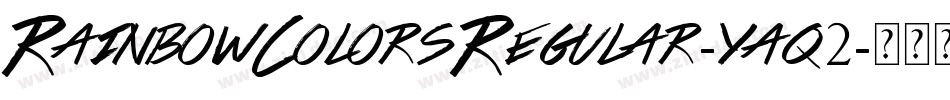 RainbowColorsRegular-yaq2字体转换