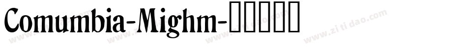 Columbia-Light字体转换