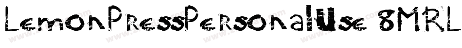 LemonPressPersonalUse-8MRLD字体转换