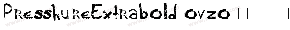 PresshureExtrabold-ovzo字体转换