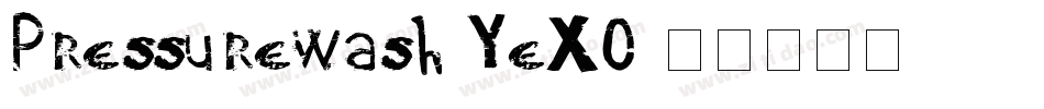 Pressurewash-YeXO字体转换