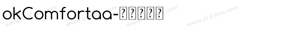 okComfortaa字体转换