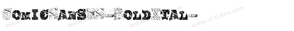ComicSansMS-BoldItal字体转换