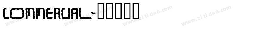 commercial字体转换