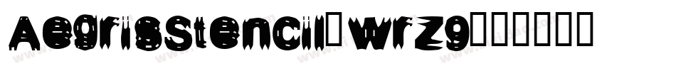 AegrisStencil-wrz9字体转换