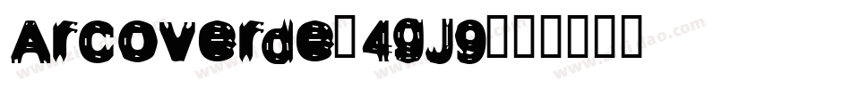 Arcoverde-4gJ9字体转换
