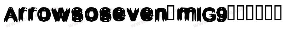 Arrowsoseven-mlG9字体转换