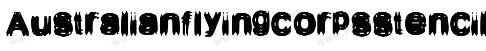 Australianflyingcorpsstencil-XAJ9字体转换